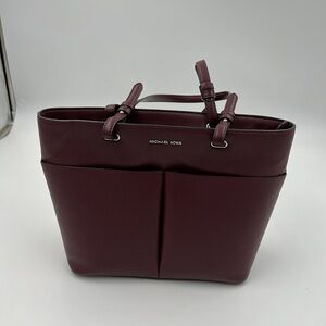 Michael Kors Burgundy Tote Bag